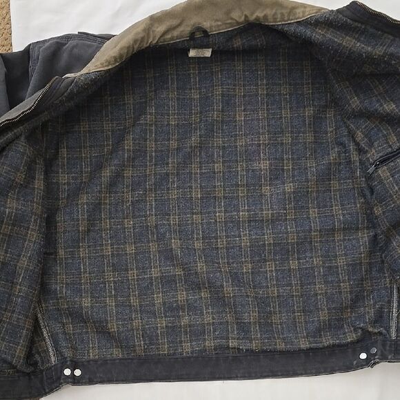 Carhartt Black Military Field Coat Heavy-Duty Canvas 2XL - Picture 5 of 12